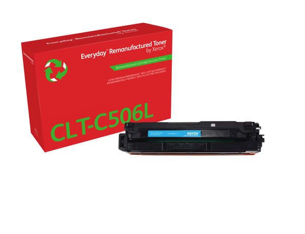 Everyday™ Syaani Remanufactured Toner by Xerox compatible with Samsung CLT-C506L, High capacity