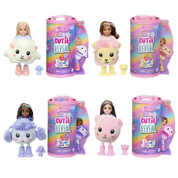 Barbie Cutie Reveal -dukkesortiment
