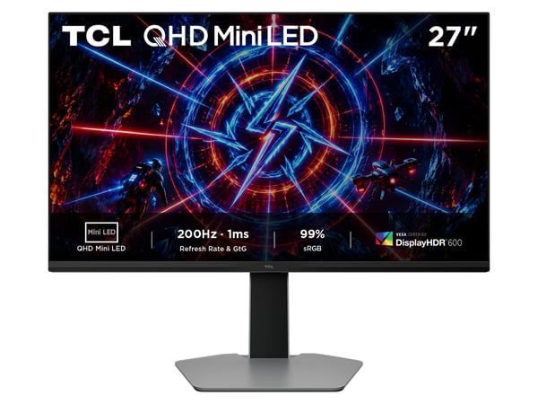 TCL P2 27P2A tietokoneen litteä näyttö 68,6 cm (27") 2560 x 1440 pikseliä 2K LED Harmaa