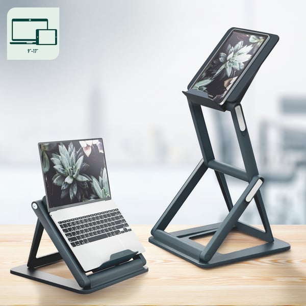 Leitz Ergo 2-i-1 hæve-sænke laptop riser til skrivebord