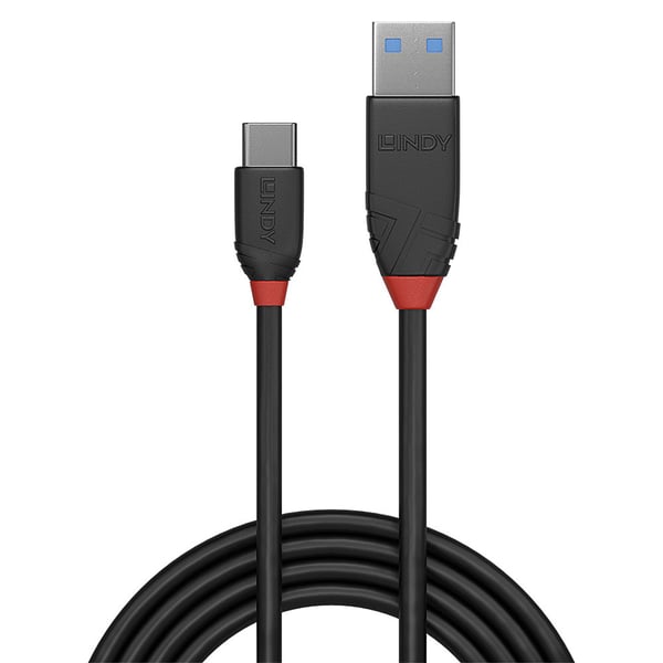Lindy 36914 USB-kabel USB 3.2 Gen 1 (3.1 Gen 1) 0,15 m USB C USB A Sort