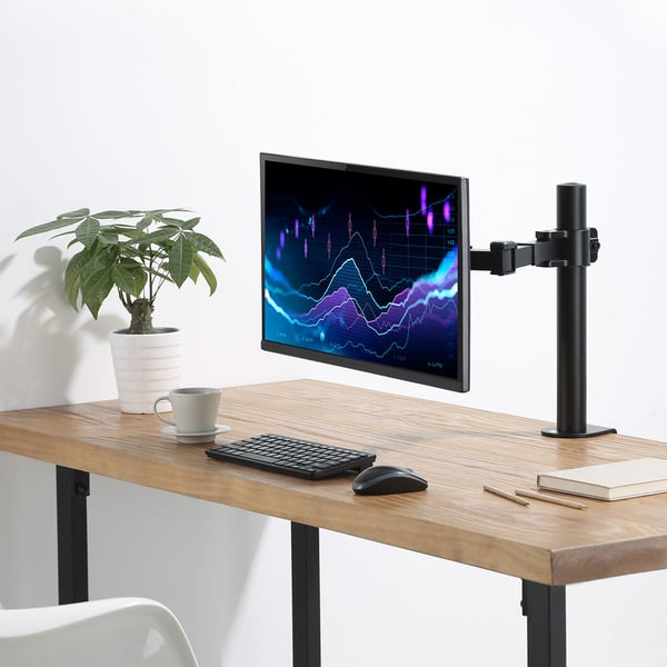 ACT AC8325 fäste och ställ till bildskärm 124,5 cm (49") Bord Svart