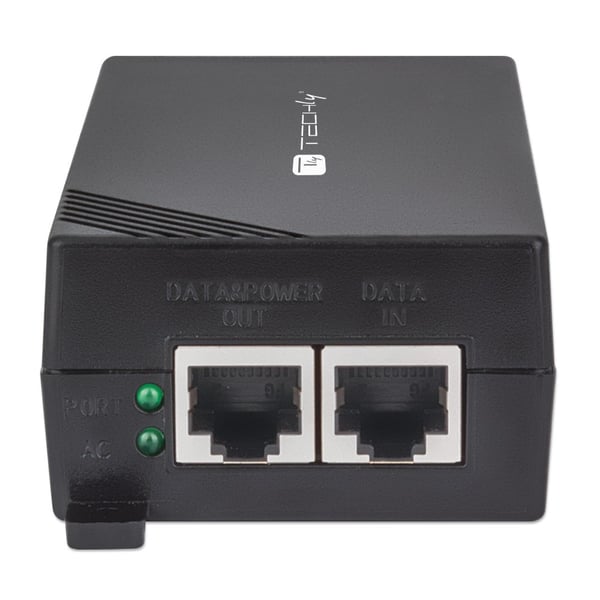 Techly I-SWHUB 3000STY2 PoE adapter Hurtigt ethernet, Gigabit Ethernet