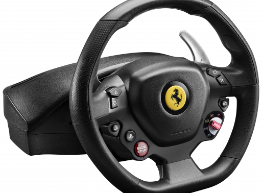 Thrustmaster T80 Ferrari 488 GTB Edition Svart USB Ratt + Pedaler Digital PC, PlayStation 4, PlayStation 5