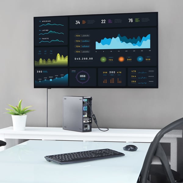 StarTech.com DisplayPort till HDMI 4K-konverterare – DisplayPort 1.2 till HDMI aktiv adapter för DP-kapabel stationär/bärbar dator – 4K @ 30 Hz