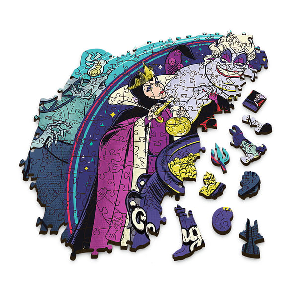 Trefl Disney: Villains Wooden Shaped Puzzle 500+5 Pussel 505 styck Tecknade serier