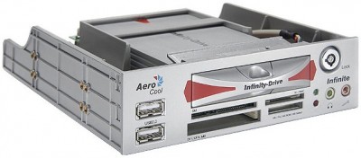 Aerocool Infinite Silver kortlæser USB 2.0 Sølv