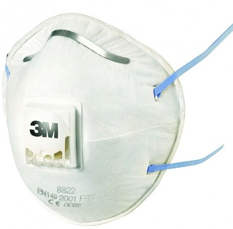 3M 8822C3 pölysuojain 3 kpl FFP2 3M 8822C3 pölysuojain 3 kpl FFP2