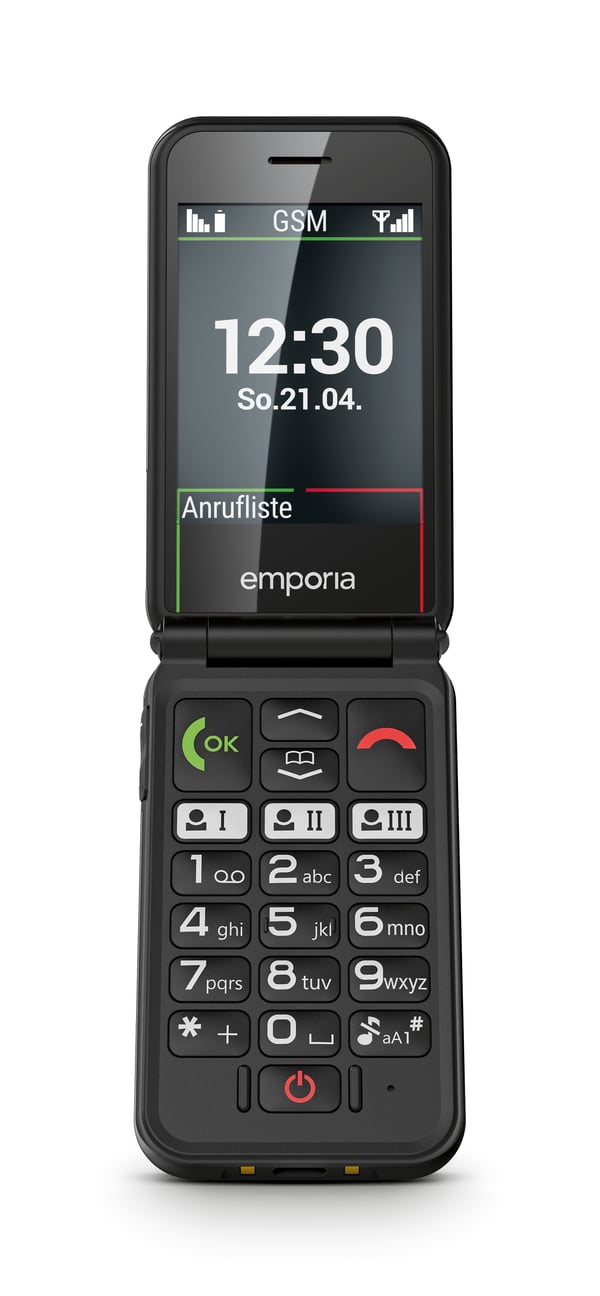 Emporia SIMPLICITYglam 7,11 cm (2.8") 106 g Hvid Senior telefon