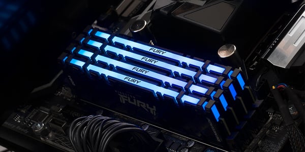Kingston Technology FURY 16 Gt 3200 MT/s DDR4 CL16 DIMM (2 kpl:n pakkaus) Renegade RGB