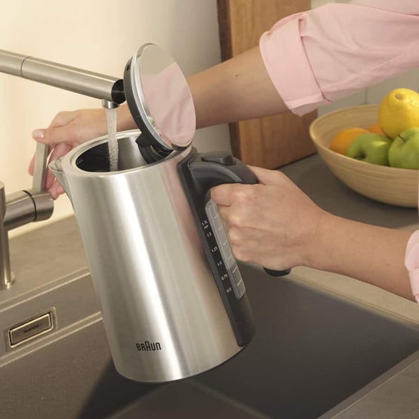 Braun WK 5200 vedenkeitin 1,7 L 2200 W Ruostumaton teräs, Musta