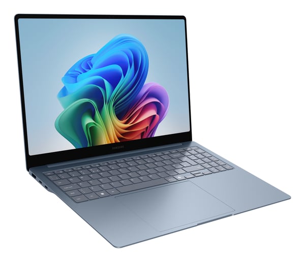 Samsung NP960XRD-KB1FR laptop Copilot+ PC Snapdragon X2E-88-100 Netbook 40,6 cm (16") Berøringsskærm WQXGA+ 16 GB LPDDR5x-SDRAM 512 GB eUFS Wi-Fi 7 (802.11be) Windows 11 Home Grå, Blå AZERTY Fransk