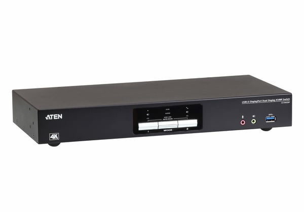 ATEN USB 3.0 4K DisplayPort Dual Display KVMP™-switch med 2 portar