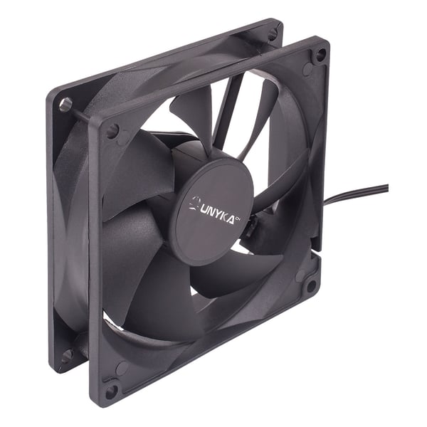 UNYKAch 90 mm Datorväska Fan 9 cm Svart