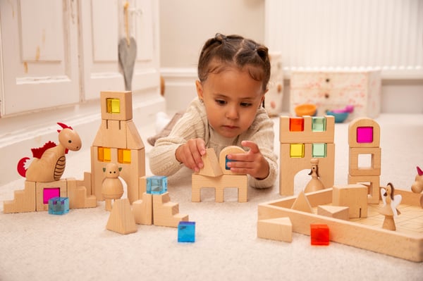 Tickit Wooden Building Gem Blocks