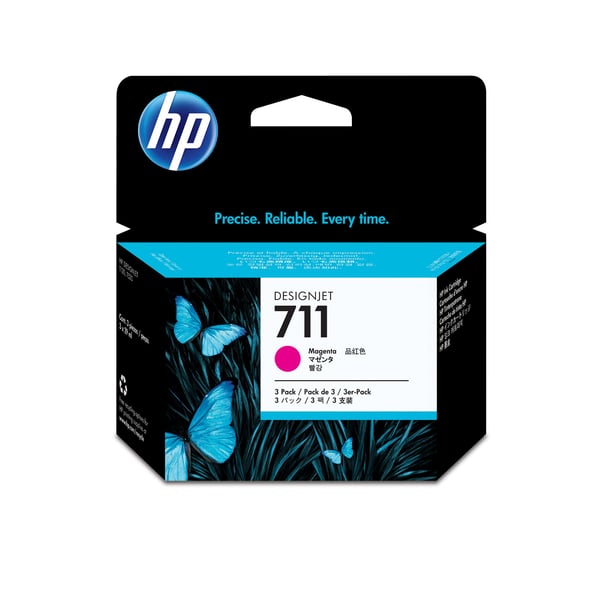 HP 711 - 3-pakke - 29 ml - Magenta - original