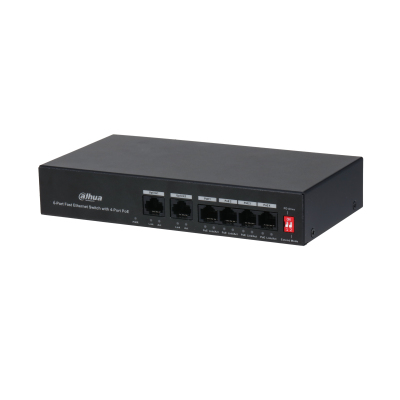 Dahua Technology PoE DH-PFS3006-4ET-36 netværksswitch Fast Ethernet (10/100) Strøm over Ethernet (PoE) Sort