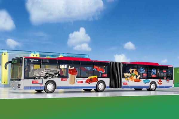 Siku Timeline Articulated Bus 100 Years Sieper Bus model Formonterede 1:50