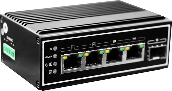 LevelOne IGP-0502 nätverksswitchar Ohanterad Gigabit Ethernet (10/100/1000) Strömförsörjning via Ethernet (PoE) stöd Svart