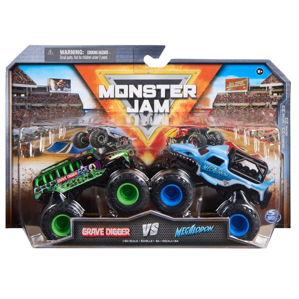 Monster Jam MNJ VHC Dragon vs Sparkle Smash GML