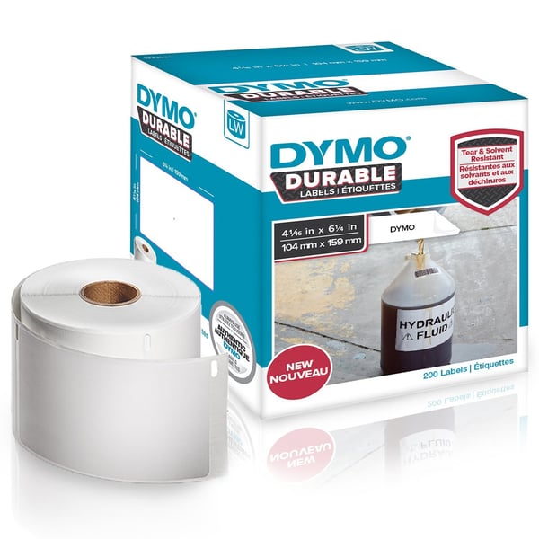 DYMO LW - LW Durable-etiketter - 104 x 159 mm - 1933086 DYMO LW - LW Durable-etiketter - 104 x 159 mm - 1933086