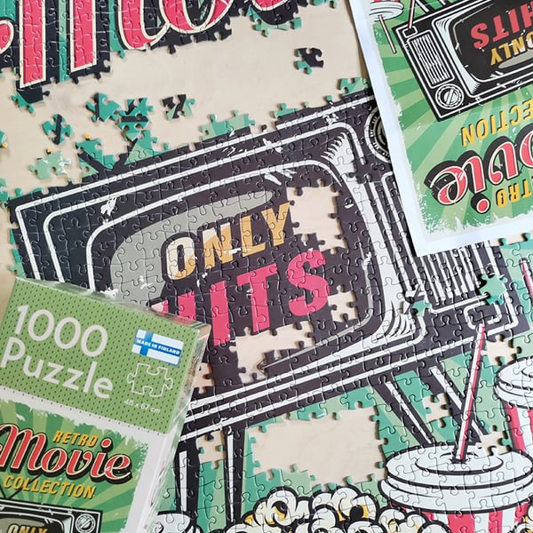 Tactic Puzzle Lovers Vintage Posters Retro Movie Collection 1000 pcs puzzle