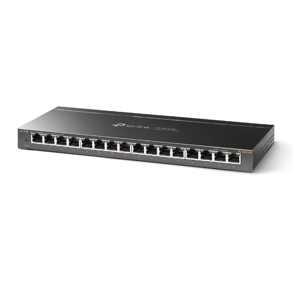 TP-Link TL-SG116E Ohanterad L2 Gigabit Ethernet (10/100/1000) Svart