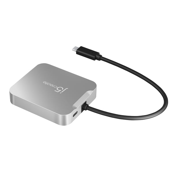 j5create JCD391-N 4K60 Elite USB-C® PD-adapter med flera portar