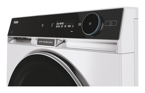Haier HWD120-BD16397EUS kombinerad tvättmaskin och Tumlare Fristående Frontmatad Vit
