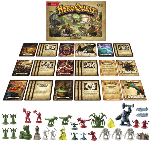 Hasbro Gaming Avalon Hill HeroQuest Jungles of Delthrak Quest-pack