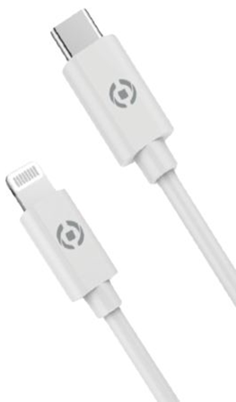 Celly PCUSBCLIGHTWH Lightning kabel 1 m Hvid
