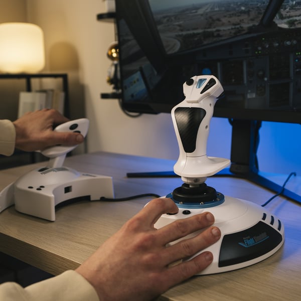 Thrustmaster T.Flight Hotas 5 Microsoft Flight Simulator Edition Hvid USB Flysimulator Digital PC, PlayStation 5, PlayStation 4