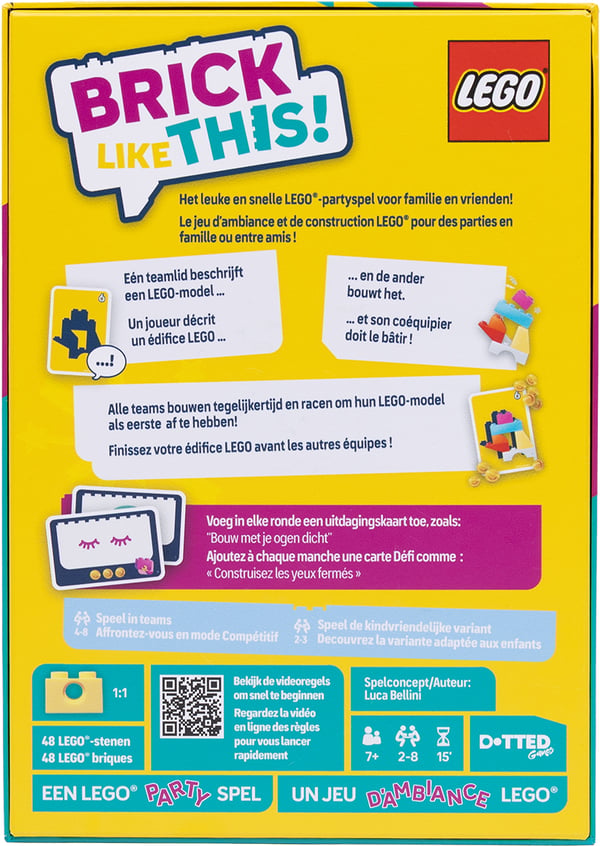 Asmodee Brick Like This! LEGO® Brick Like This! Brädspel Finmotorik (fingerfärdighet)