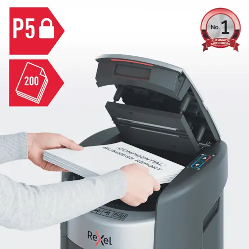 Rexel ShredMax 200M automaattinen paperisilppuri, P5