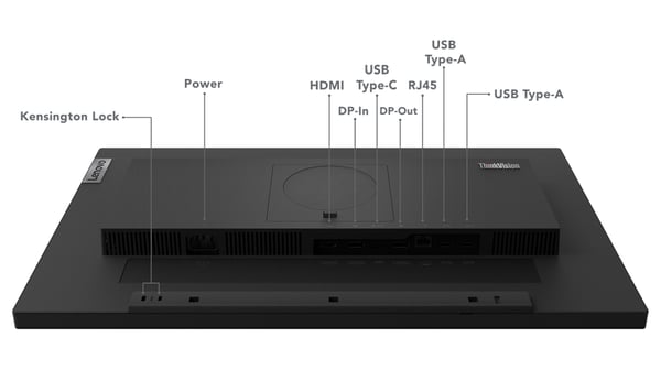 Lenovo ThinkVision T24m-29 tietokoneen litteä näyttö 60,5 cm (23.8") 1920 x 1080 pikseliä Full HD LCD Musta