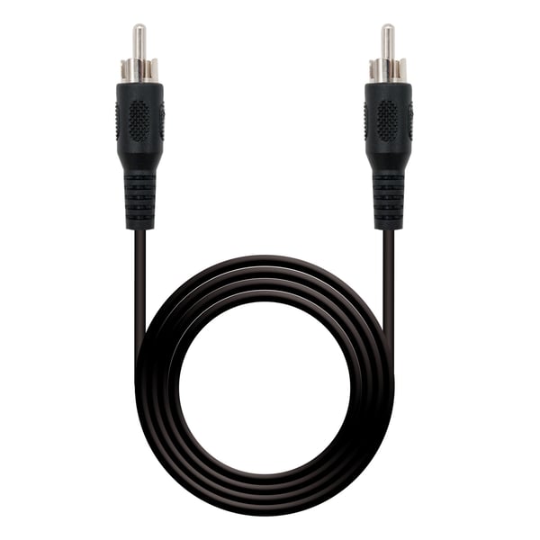 Nanocable 10.24.0405 audiokaapeli 5 m RCA Musta Nanocable 10.24.0405 audiokaapeli 5 m RCA Musta