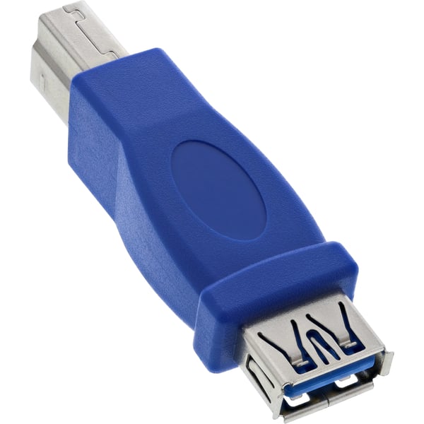 InLine 35300D kabel kønsskifter USB 3.0 A female USB 3.0 B Blå