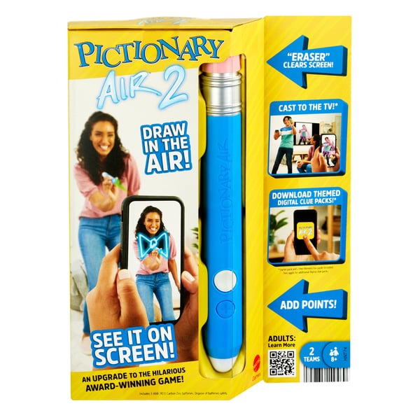 Mattel Games Pictionary Air 2 -peli lapsille, aikuisille, koko perheelle peli-iltoihin Mattel Games Pictionary Air 2 -peli lapsille, aikuisille, koko perheelle peli-iltoihin