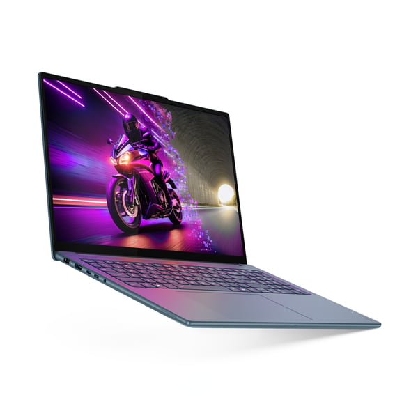 Lenovo Yoga Pro 9 16IAH10 Intel Core Ultra 9 285H Laptop 40,6 cm (16") Berøringsskærm 3.2K 32 GB LPDDR5x-SDRAM 1 TB SSD NVIDIA GeForce RTX 5060 Wi-Fi 7 (802.11be) Windows 11 Home Fransk Teal