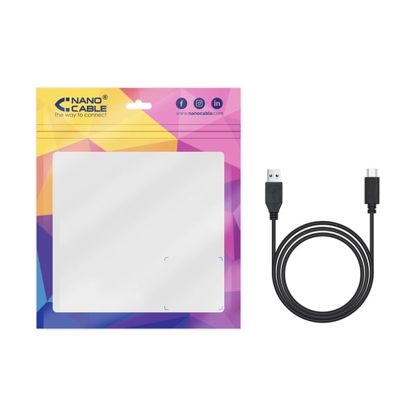 Nanocable 10.01.4001-L150 USB-kabel USB 3.2 Gen 2 (3.1 Gen 2) 1,5 m USB A USB C 10 Gbit/sek. Sort