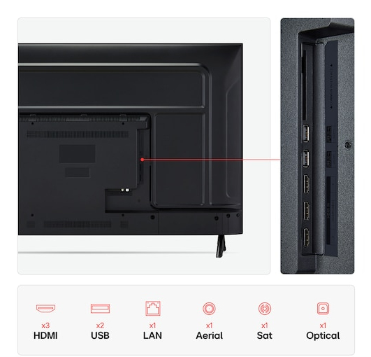 LG UHD AI 43UA73006LA 109,2 cm (43") 4K Ultra HD Smart-TV Wi-Fi Svart