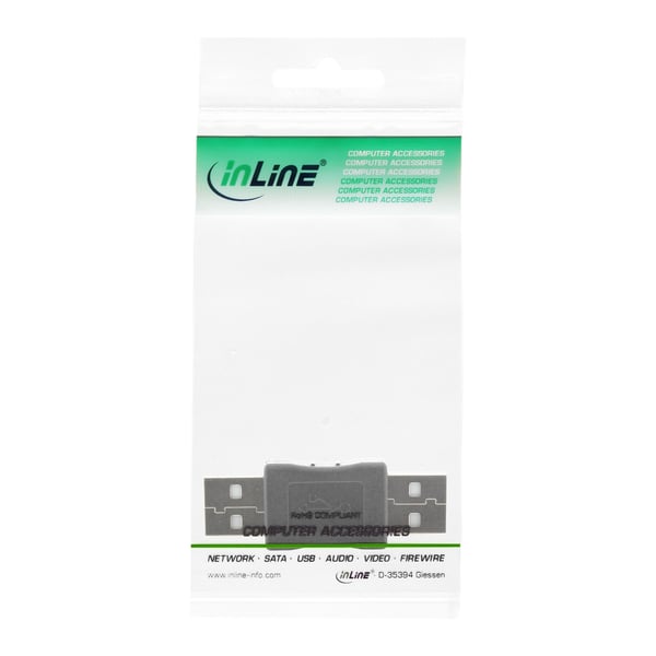 InLine 33441 kabel kønsskifter USB 2.0 A male USB 2.0 A Beige