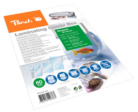 Peach PPC500-02 lamineringspåsar 50 styck Peach PPC500-02 lamineringspåsar 50 styck