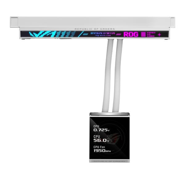 ASUS ROG STRIX SLC IV 360 ARGB LCD WHT Processor Alt-i-en væskekøler 12 cm Hvid 1 stk