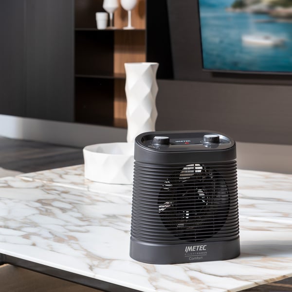 Imetec Silent Power Comfort inomhus Svart 2100 W Elektrisk värmefläkt