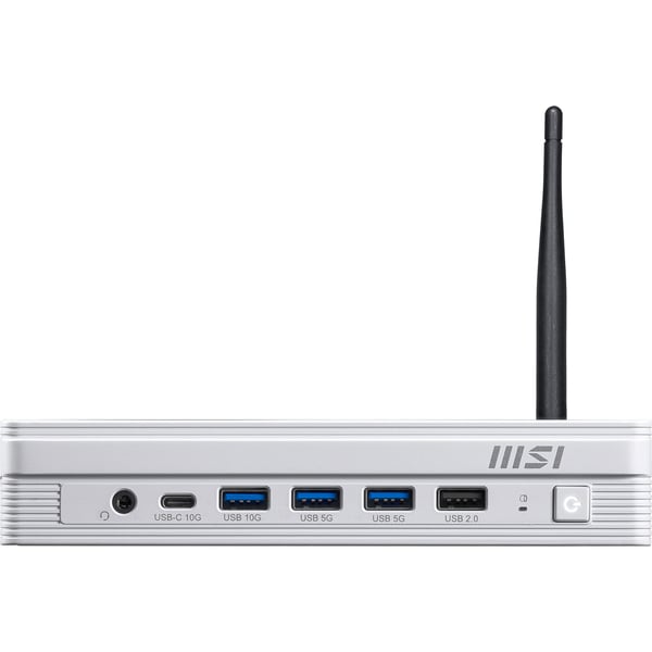 MSI PRO DP10 A14MG-007BEU persondatorer/arbetsstationer Intel® Pentium® Gold G7400 1,1L storlek PC Mini-PC, barebone Vit