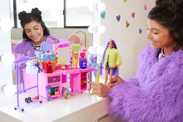 Barbie Extra Doll & Vanity Playset