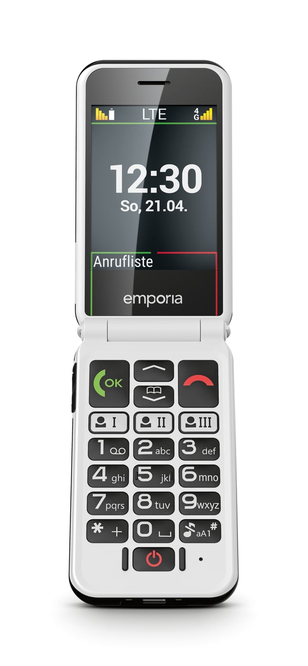 Emporia SIMPLICITYglam.4G 7,11 cm (2.8") 106 g Sort Senior telefon