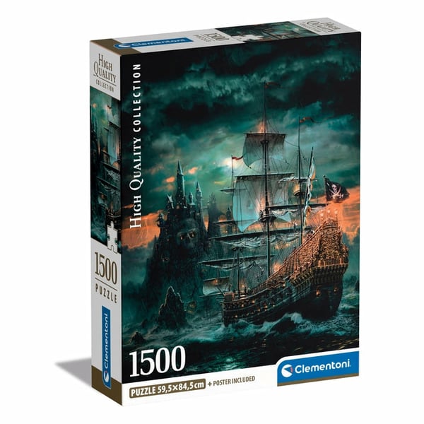 Clementoni High Quality Collection The Pirates Ship Puslespil 1500 stk Kunst Clementoni High Quality Collection The Pirates Ship Puslespil 1500 stk Kunst