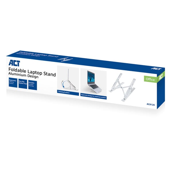 ACT AC8120 Ställ för bärbara datorer Ställ till bärbara datorer Grå 39,6 cm (15.6")